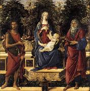 Sandro Botticelli The Virgin and Child Enthroned oil painting